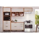 Ver imagem 6 de Torre Quente de Cozinha Paneleiro Eloise C/ 2 Portas Basculantes Riscadas 1 Nicho P/ Forno e 2