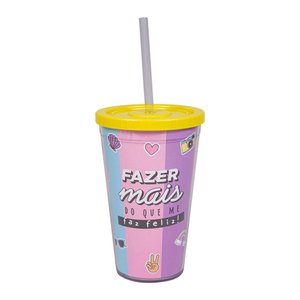COPO CANUDO COM GELO MELHORES AMIGAS