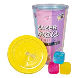 COPO CANUDO COM GELO MELHORES AMIGAS - 2