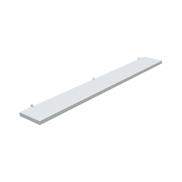1 Prateleira Branca 80X10 Com Suporte Flutuante Mdf  Organizadora Decoração Cozinha Quarto Banheiro - 1