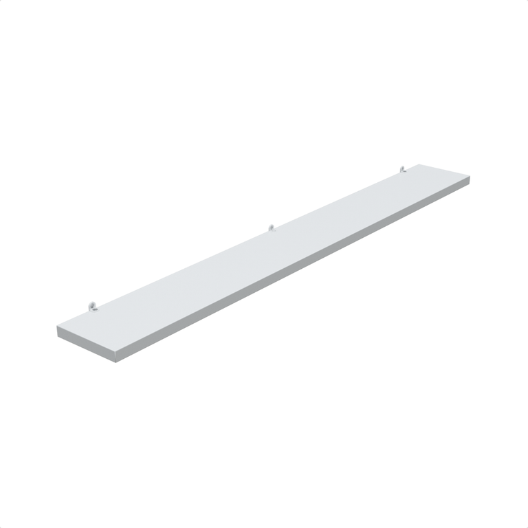 1 Prateleira Branca 80X10 Com Suporte Flutuante Mdf  Organizadora Decoração Cozinha Quarto Banheiro
