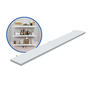 1 Prateleira Branca 80X10 Com Suporte Flutuante Mdf  Organizadora Decoração Cozinha Quarto Banheiro - 2