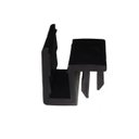 Ver imagem 1 de Guia deslizante para trilho inferior de box de vidro temperado - Preto