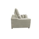 Ver imagem 4 de Poltrona Do Papai Reclinável Retrátil Veludo Bege Claro Isabelle 2 Almofadas de Brinde
