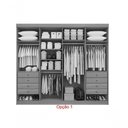 Ver imagem 5 de Guarda Roupa Casal 8 Portas Ripado 8 Gavetas sem Pés Daymont - D' Doro Castanho/off White/ripado