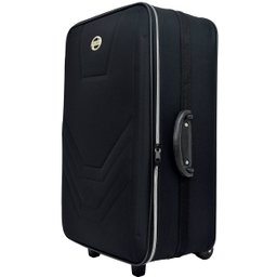 Mala Média 23kg Anac Rodinhas Resistente Village Viagem Rígida - Preto - 5