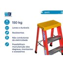 Ver imagem 2 de Escada Banqueta 60cm Fibra de Vidro com 2 Degraus e 1 Patamar WBertolo