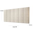 Ver imagem 2 de Painel Cabeceira Cama Casal 1,60 Million Nude - Comprar Moveis em Casa