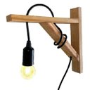 Ver imagem 2 de Pendente Madeira Mão Francesa Arandela Decoração Kit 2