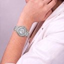 Ver imagem 3 de Relógio Feminino Luxo Paris com Strass Correa Metal + Caixa