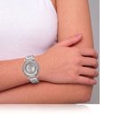 Ver imagem 2 de Relógio Feminino Luxo Paris com Strass Correa Metal + Caixa