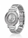 Ver imagem 1 de Relógio Feminino Luxo Paris com Strass Correa Metal + Caixa