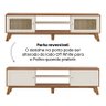 Conjunto Sala Charlotte: Rack 4675 + Buffet 4676 + Mesa 4677 - 2