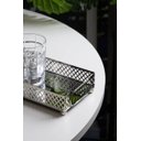 Ver imagem 3 de Bandeja com Espelho Marbella 32cm X 12,5cm X 5cm Prateada Metal - Wolff