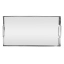 Ver imagem 2 de Bandeja com Espelho Marbella 32cm X 12,5cm X 5cm Prateada Metal - Wolff