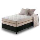 Ver imagem 1 de Cama Box Solteiro King Preto + Colchão Molas Superlastic Bahamas 96x203x63cm