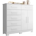 Ver imagem 1 de Cômoda Sapateira Mandarim 6 Gavetas 2 Portas Branco