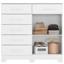 Ver imagem 2 de Cômoda Sapateira Mandarim 6 Gavetas 2 Portas Branco
