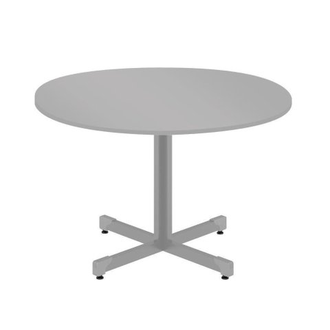 Mesa de Reunião Redonda Red Cinza