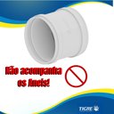Ver imagem 2 de Luva de Correr Pvc Branca para Canos Tubos e Encanamentos Água Esgoto de 6" Polegada 150mm Tigre