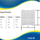 Ver imagem 5 de Luva de Correr Pvc Branca para Canos Tubos e Encanamentos Água Esgoto de 6" Polegada 150mm Tigre