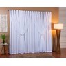 Cortina Voil Com Forro Microfibra Sala E Quarto 8,00 x 2,50 - Branco - 1