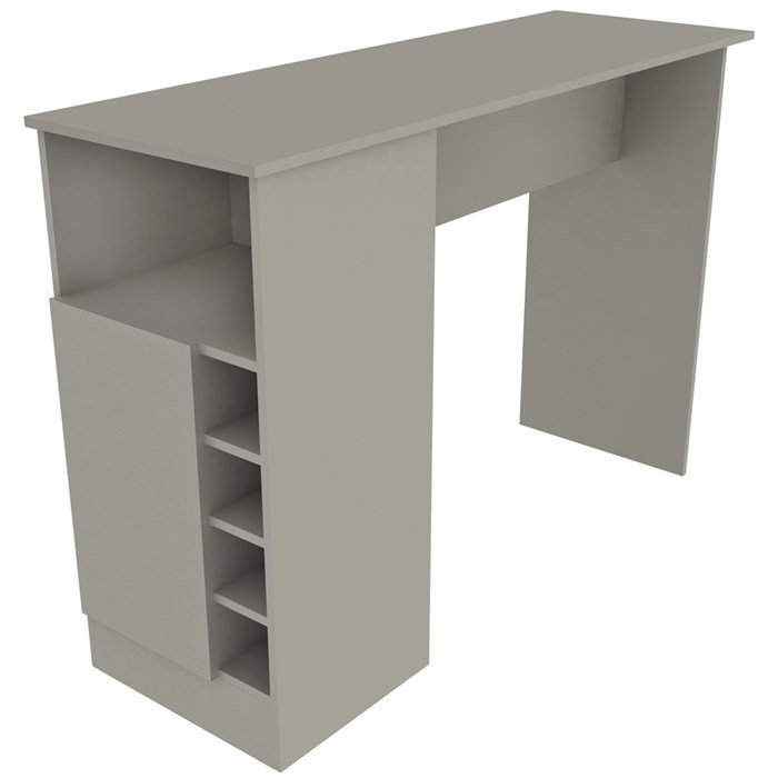 Bancada Gourmet 136 cm Com Adega BC01 Cinza Fell | MadeiraMadeira
