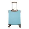 Mala de Bordo em Poliester para Viagem Yins 22030 Cadeado Integrado Rodas Duplas 360 Azul - 3