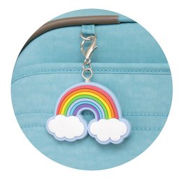 Mala de Bordo em Poliester para Viagem Yins 22030 Cadeado Integrado Rodas Duplas 360 Azul - 6