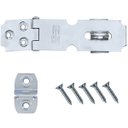 Ver imagem 3 de Dobradiça Porta Cadeado Fecho Trinco Zincado 6,5cm para Portão Gaveta Armário | Silvana | Kit 10 Un