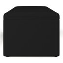 Ver imagem 7 de Calçadeira Recamier Baú para Cama de Casal Dália 140x50 Cm W01 Suede Preto - Lyam Decor