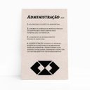Ver imagem 1 de Administração Dicionário Minimalista Quadro Canvas 60x40cm
