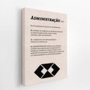 Ver imagem 2 de Administração Dicionário Minimalista Quadro Canvas 60x40cm