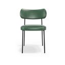 Ver imagem 4 de Kit 2 Cadeiras Stela de Jantar Couro Sintetíco Verde - Vallisa Decor