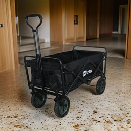 Carrinho Dobravel Wagon de Aço Suporta 80kg Nautika Preto - 2