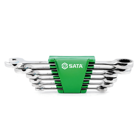 Jogo Chave Combinada Speedy Catraca 8 À 19mm 6 Peças Sata St09033g St09033g