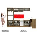 Ver imagem 6 de Armário de Cozinha Completa 315cm Rustic/Branco Glamy Madesa 01