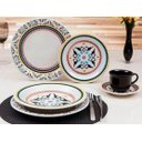 Ver imagem 7 de Aparelho De Jantar Floreal Luiza 20 Peças Porcelana Oxford Preto Florido