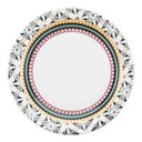 Ver mais imagens de Aparelho De Jantar Floreal Luiza 20 Peças Porcelana Oxford Preto Florido