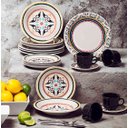 Ver imagem 5 de Aparelho De Jantar Floreal Luiza 20 Peças Porcelana Oxford Preto Florido