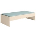 Ver imagem 5 de Bicama Solteiro Cama Auxiliar 100% Mdp Chiara Off White/carvalho - Phoenix