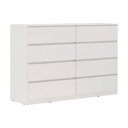 Ver imagem 1 de Cômoda Sintra 8 Gavetas Branco - Demóbile