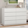 Cômoda Sintra 8 Gavetas Branco - Demóbile - 2