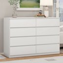 Ver imagem 2 de Cômoda Sintra 8 Gavetas Branco - Demóbile