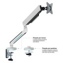 Ver imagem 2 de Suporte Monitor Branco Articulado 17 a 34 Cs90w Central Suportes