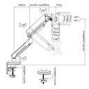 Ver imagem 7 de Suporte Monitor Branco Articulado 17 a 34 Cs90w Central Suportes
