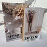 Conjunto livro caixa de papelão decorativo 'Home' + 'Decor' - 2