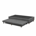 Ver imagem 3 de Base Cama Box Solteiro com Cama Auxiliar 0,96 Laura Vilajo: Suede Cinza