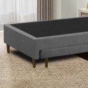 Ver imagem 2 de Base Cama Box Solteiro com Cama Auxiliar 0,96 Laura Vilajo: Suede Cinza
