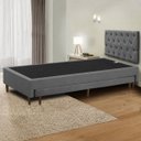 Ver imagem 1 de Base Cama Box Solteiro com Cama Auxiliar 0,96 Laura Vilajo: Suede Cinza